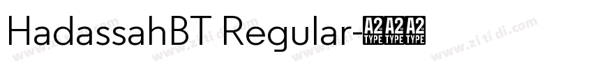 HadassahBT Regular字体转换